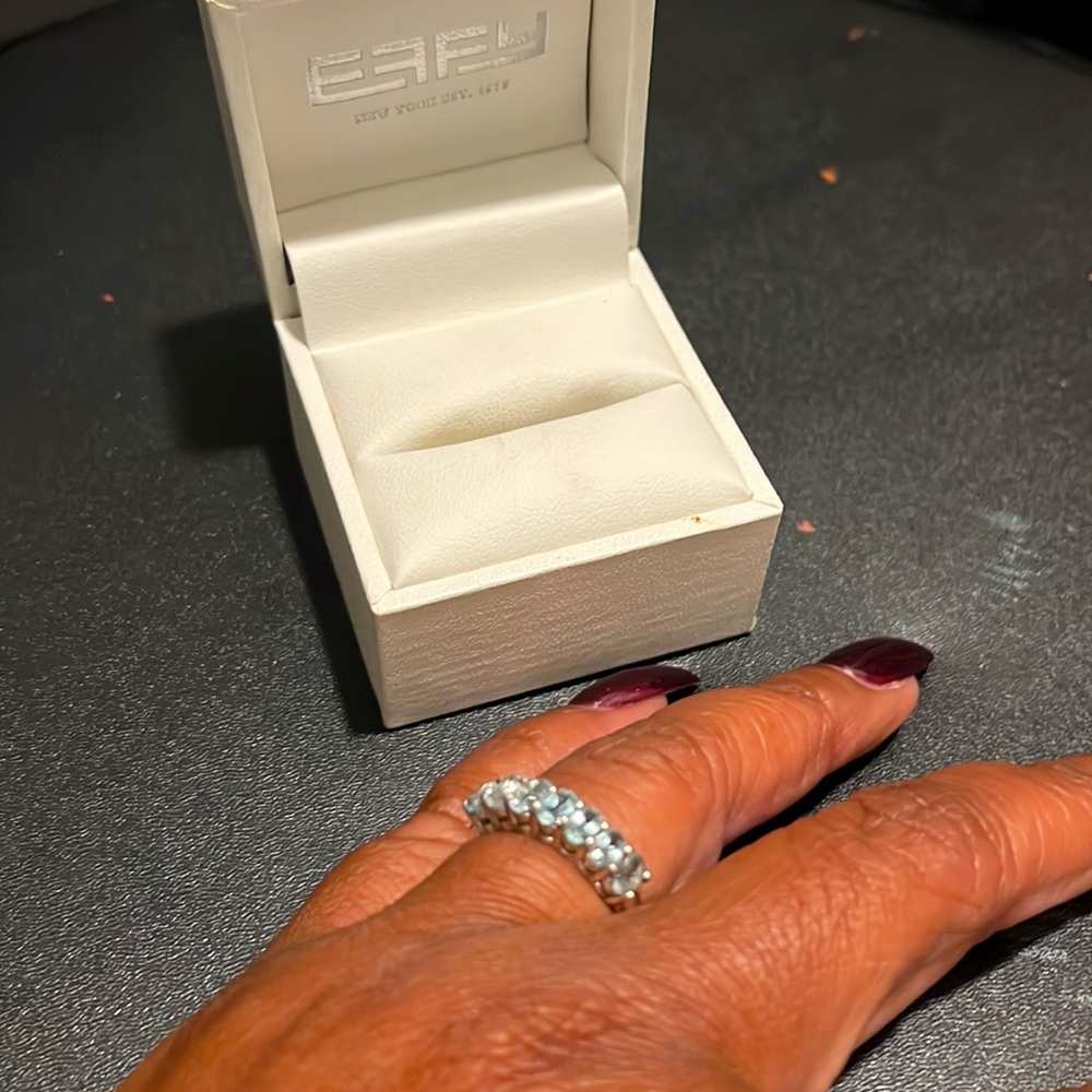 Sterling Silver Aquamarine Birthstone Ring